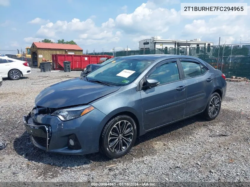 2T1BURHE7FC294965 2015 Toyota Corolla L/Le/Le Pls/Prm/S/S Pls