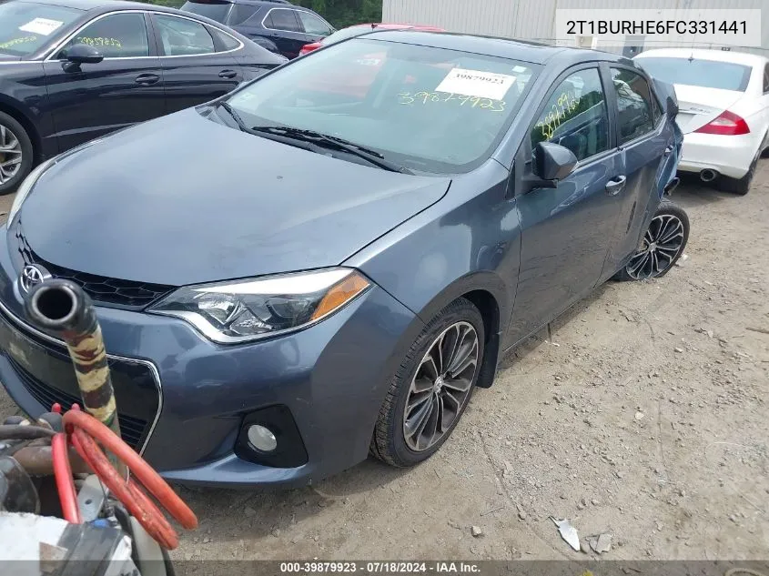 2015 Toyota Corolla S Plus VIN: 2T1BURHE6FC331441 Lot: 39879923