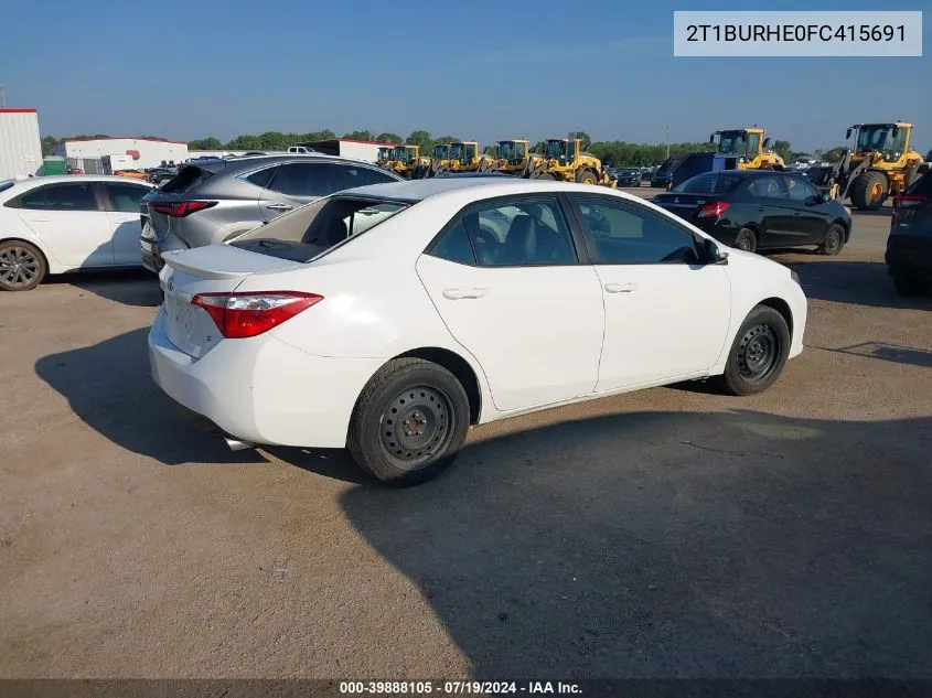 2T1BURHE0FC415691 2015 Toyota Corolla S