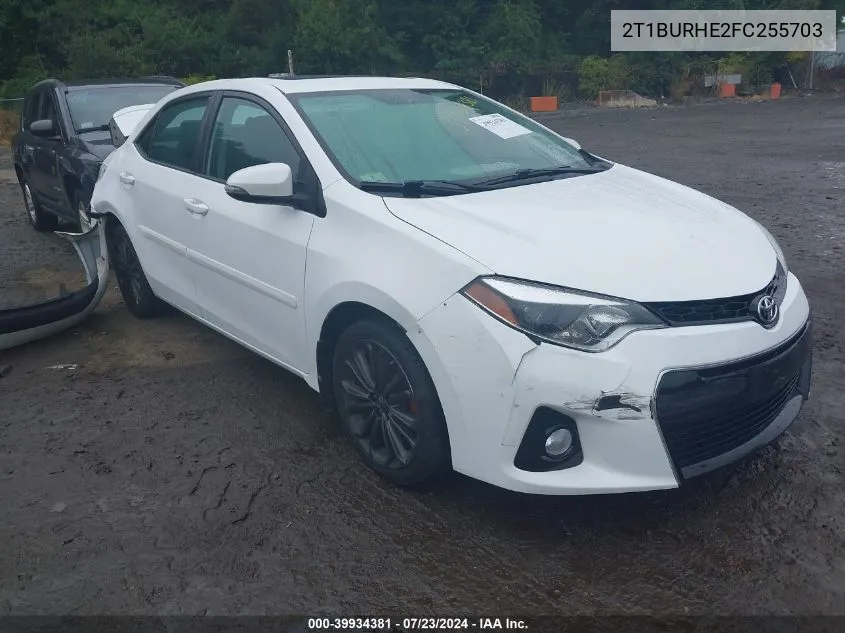 2015 Toyota Corolla S Plus VIN: 2T1BURHE2FC255703 Lot: 39934381