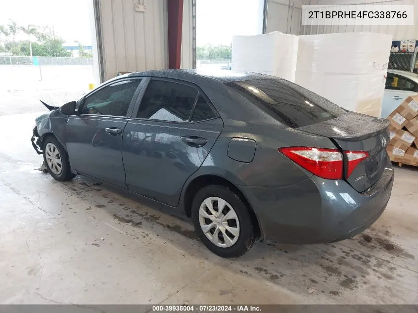 2T1BPRHE4FC338766 2015 Toyota Corolla Le Eco