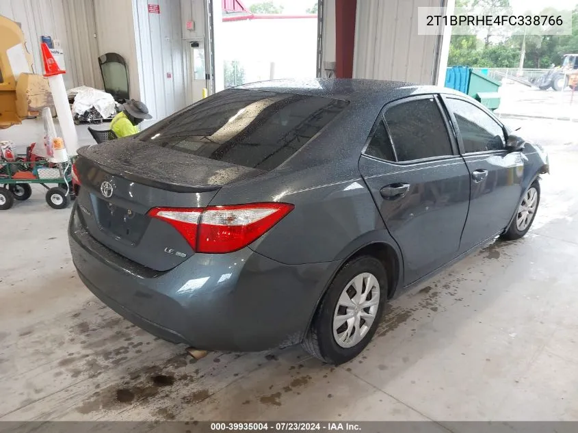 2T1BPRHE4FC338766 2015 Toyota Corolla Le Eco