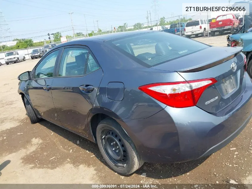 2T1BURHE5FC296066 2015 Toyota Corolla S