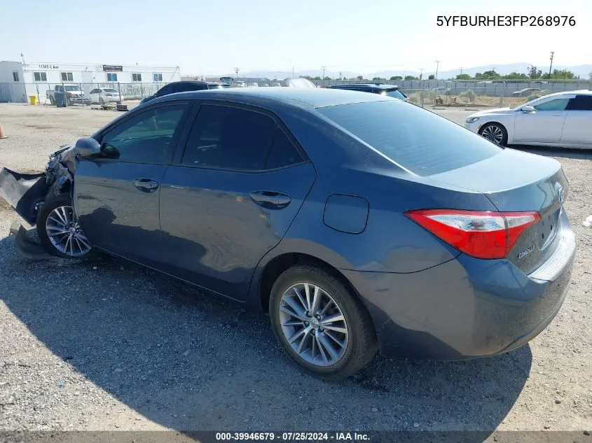 5YFBURHE3FP268976 2015 Toyota Corolla L/Le/Le Plus/Le Premium/S/S Plus/S Premium