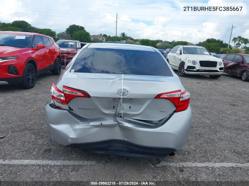 2T1BURHE5FC385667 2015 Toyota Corolla Le