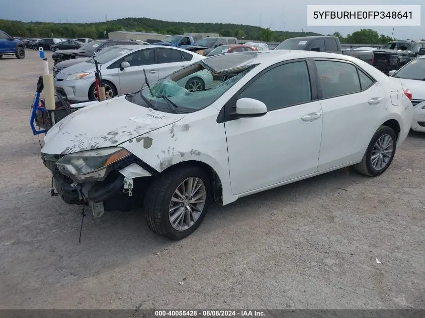 5YFBURHE0FP348641 2015 Toyota Corolla L/Le/Le Pls/Prm/S/S Pls