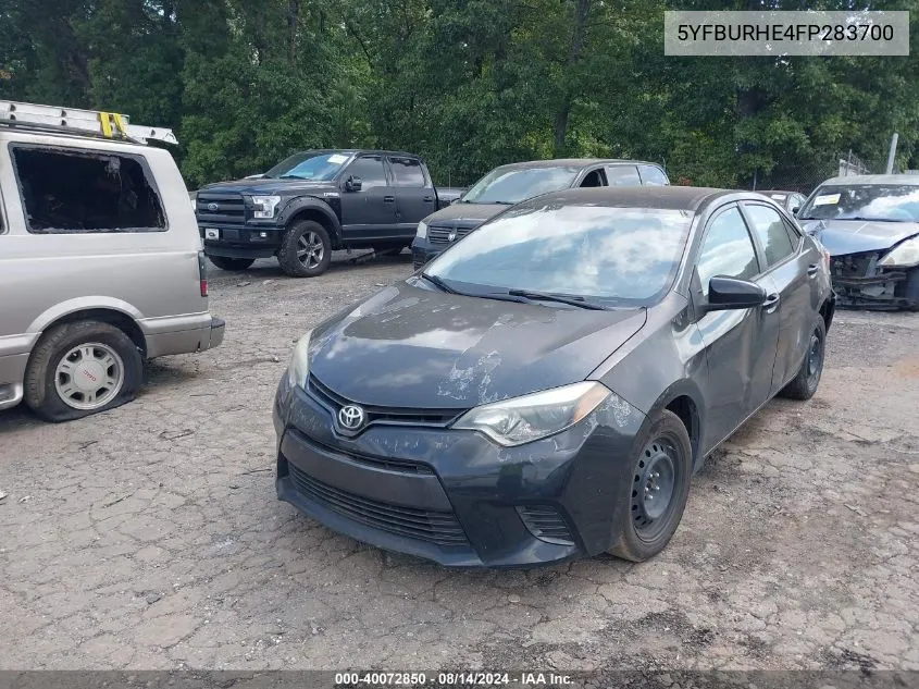 5YFBURHE4FP283700 2015 Toyota Corolla Le