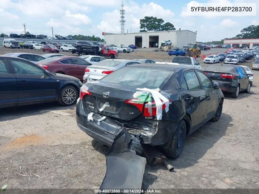 5YFBURHE4FP283700 2015 Toyota Corolla Le