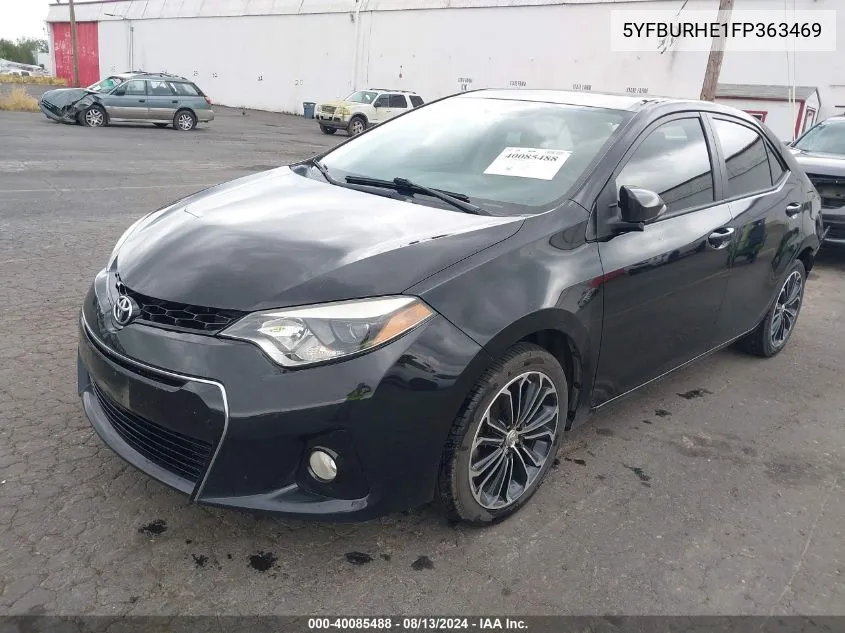 2015 Toyota Corolla S Plus VIN: 5YFBURHE1FP363469 Lot: 40085488