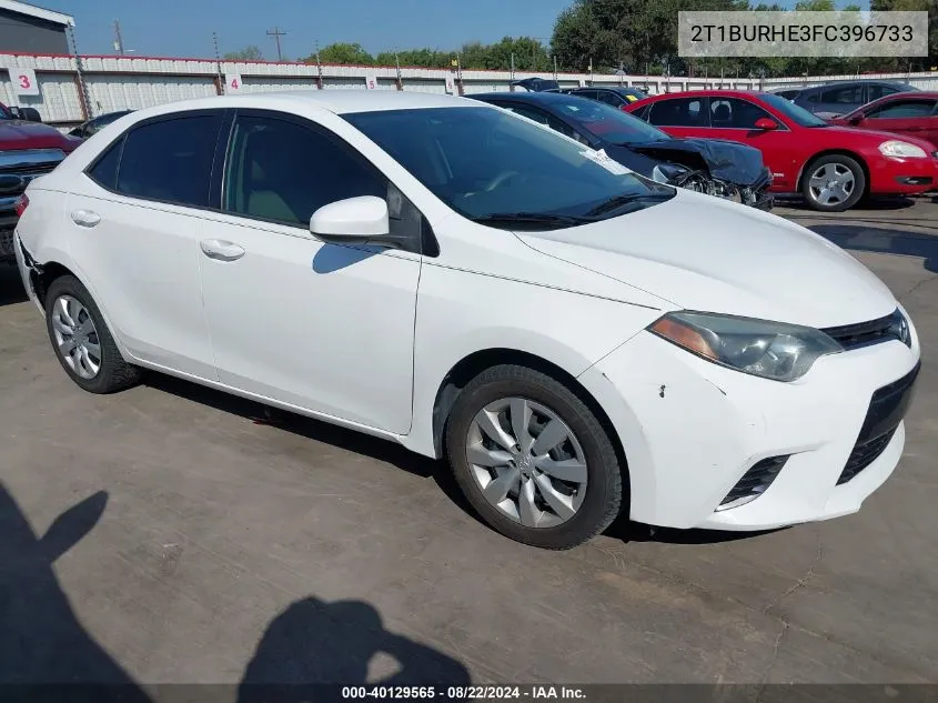 2015 Toyota Corolla Le VIN: 2T1BURHE3FC396733 Lot: 40129565