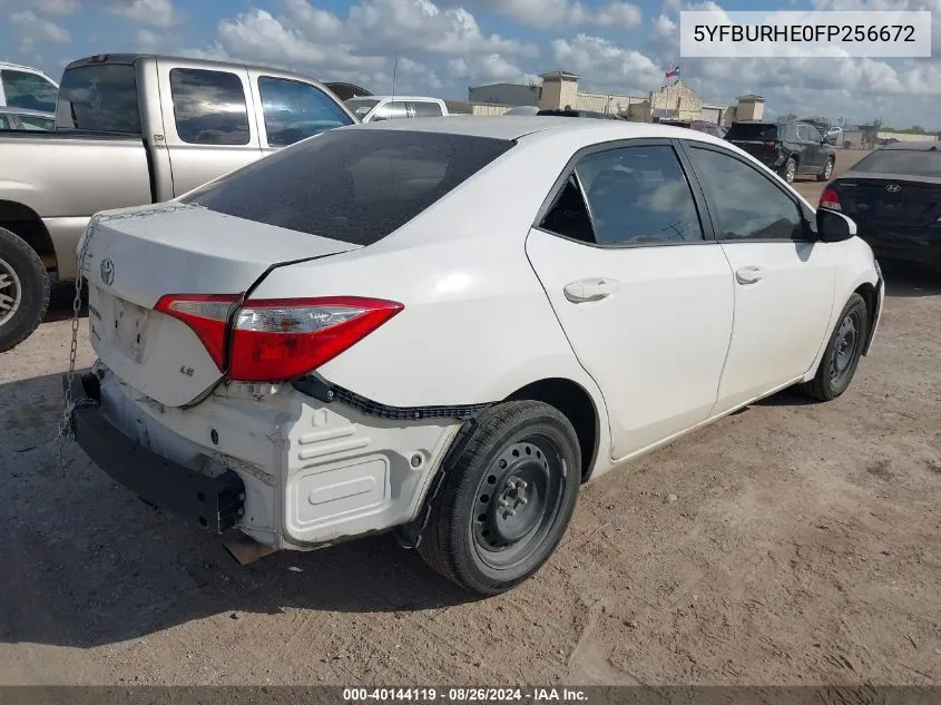 5YFBURHE0FP256672 2015 Toyota Corolla Le