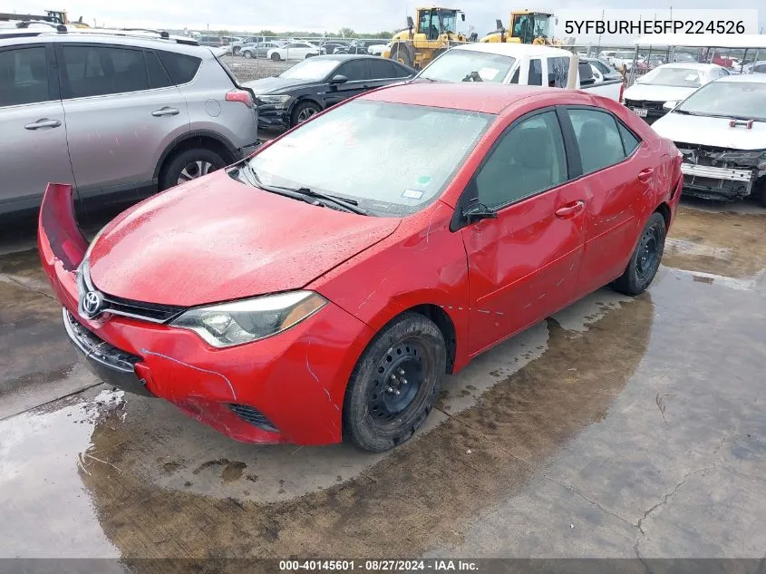 5YFBURHE5FP224526 2015 Toyota Corolla Le