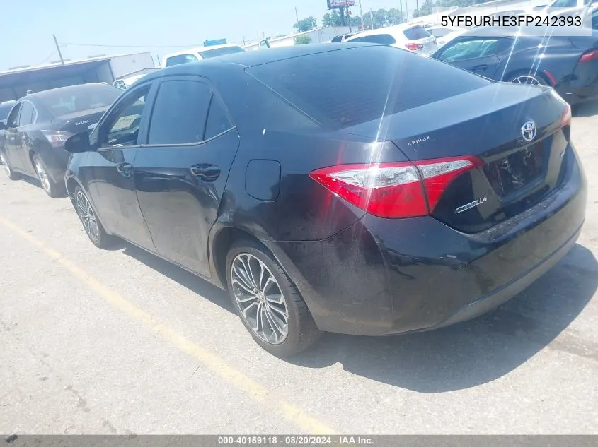 5YFBURHE3FP242393 2015 Toyota Corolla Le