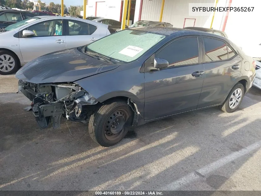 5YFBURHEXFP365267 2015 Toyota Corolla L