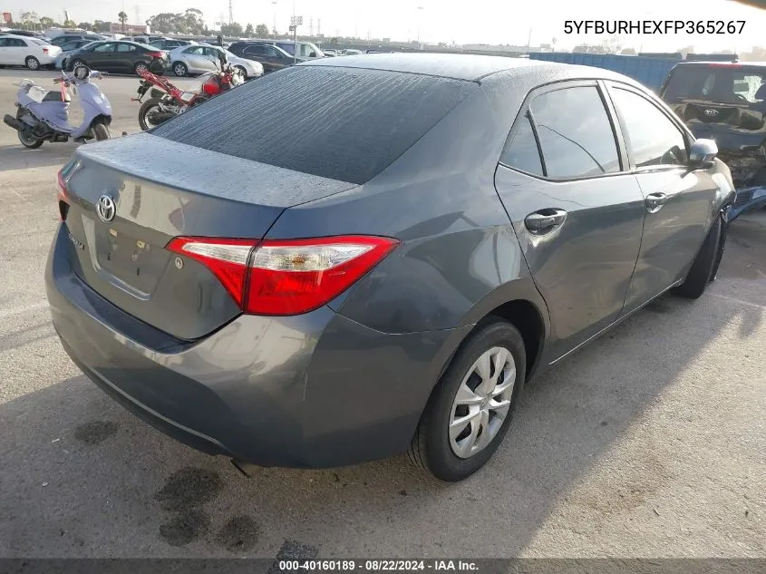 5YFBURHEXFP365267 2015 Toyota Corolla L