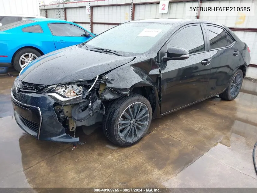 5YFBURHE6FP210585 2015 Toyota Corolla S Plus