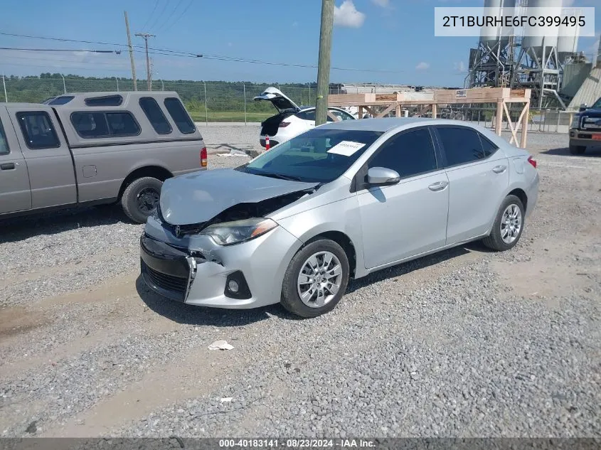 2015 Toyota Corolla S VIN: 2T1BURHE6FC399495 Lot: 40183141