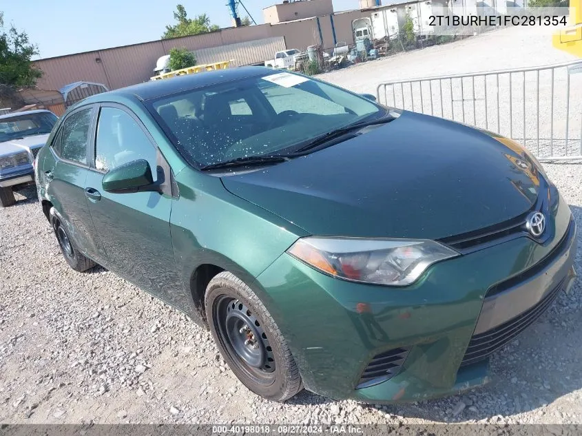 2T1BURHE1FC281354 2015 Toyota Corolla Le