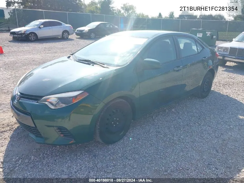 2T1BURHE1FC281354 2015 Toyota Corolla Le