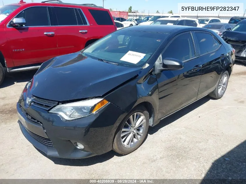 2015 Toyota Corolla Le Plus VIN: 5YFBURHE9FP282347 Lot: 40205939