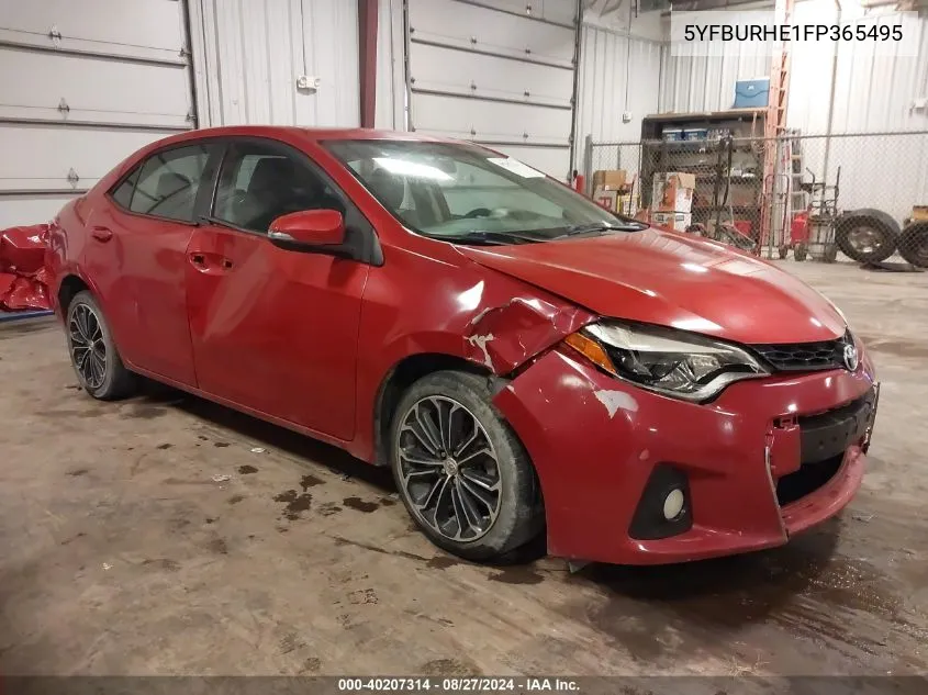 2015 Toyota Corolla S Plus VIN: 5YFBURHE1FP365495 Lot: 40207314