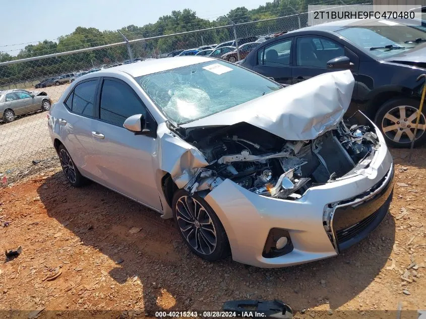 2015 Toyota Corolla S Plus VIN: 2T1BURHE9FC470480 Lot: 40215243