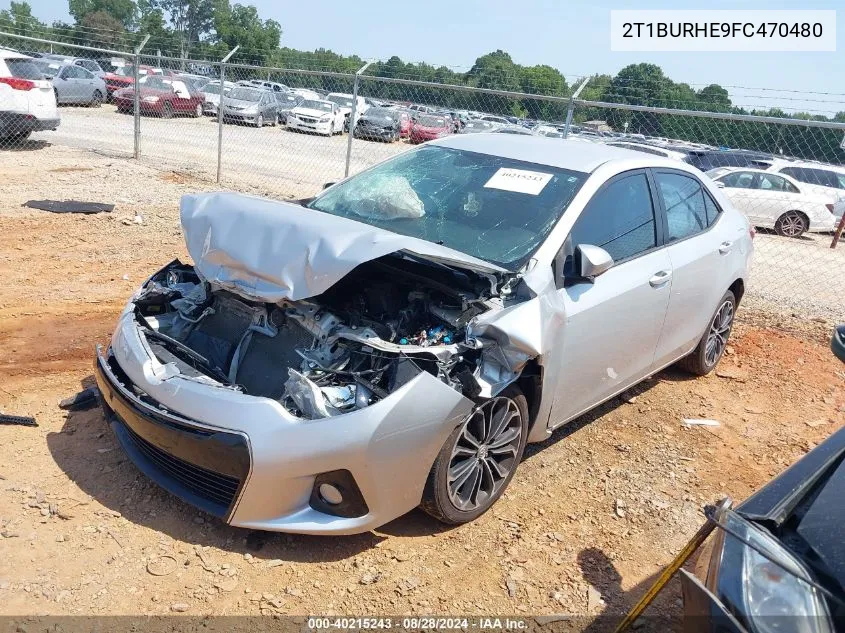 2015 Toyota Corolla S Plus VIN: 2T1BURHE9FC470480 Lot: 40215243