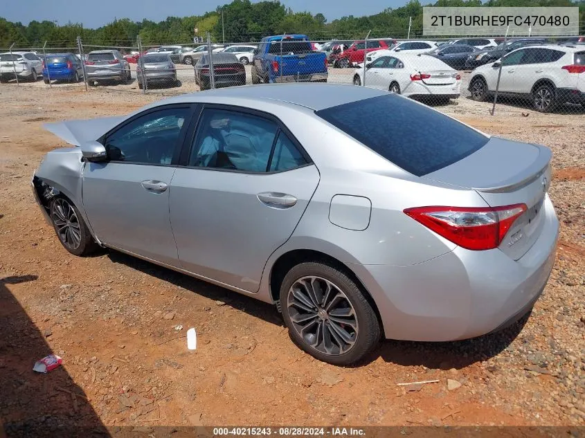 2015 Toyota Corolla S Plus VIN: 2T1BURHE9FC470480 Lot: 40215243