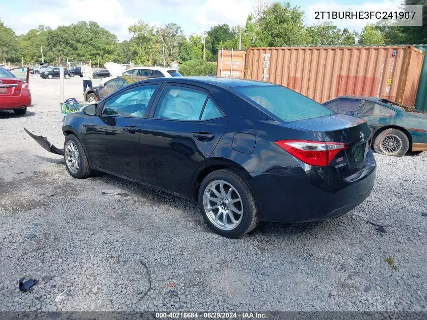 2015 Toyota Corolla Le VIN: 2T1BURHE3FC241907 Lot: 40216684