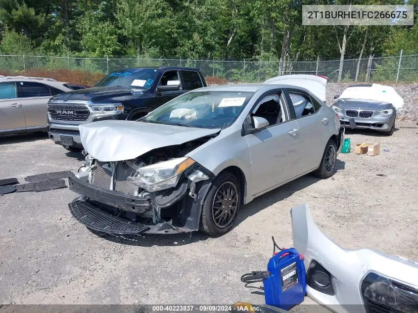 2015 Toyota Corolla S VIN: 2T1BURHE1FC266675 Lot: 40223837