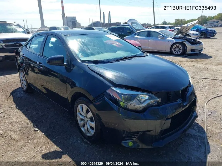 2015 Toyota Corolla Le VIN: 2T1BURHE1FC335493 Lot: 40244329