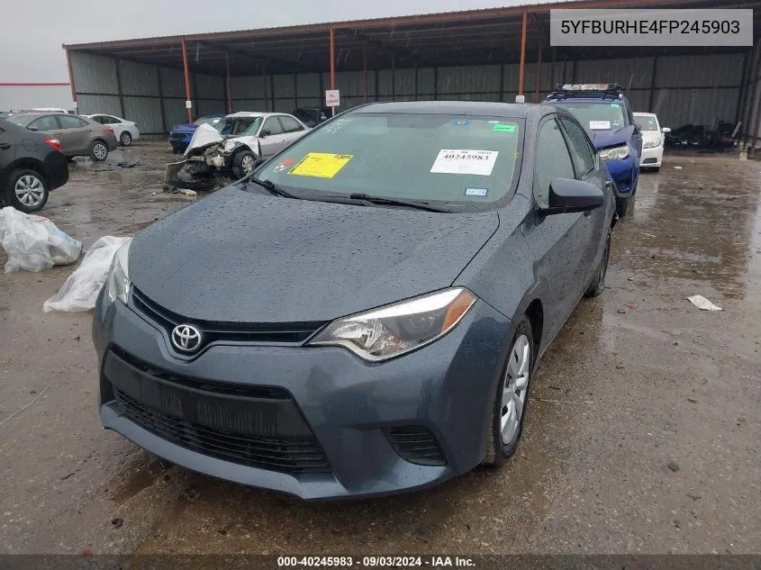 5YFBURHE4FP245903 2015 Toyota Corolla Le