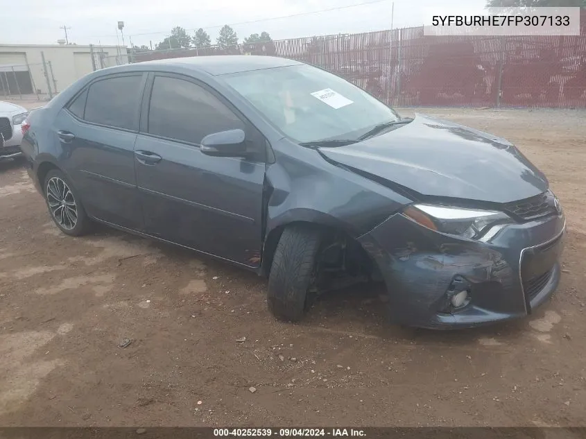 2015 Toyota Corolla S Plus VIN: 5YFBURHE7FP307133 Lot: 40252539