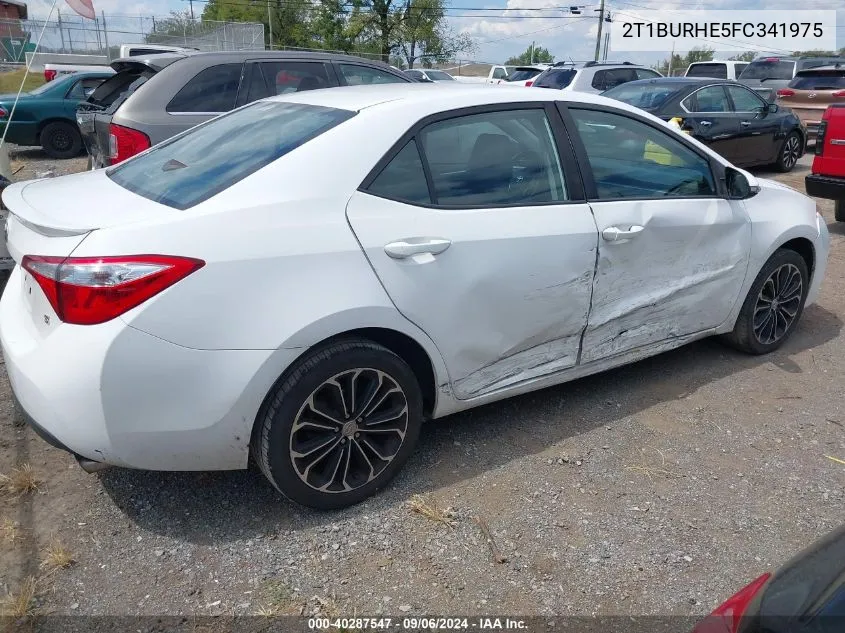 2015 Toyota Corolla S Plus VIN: 2T1BURHE5FC341975 Lot: 40287547