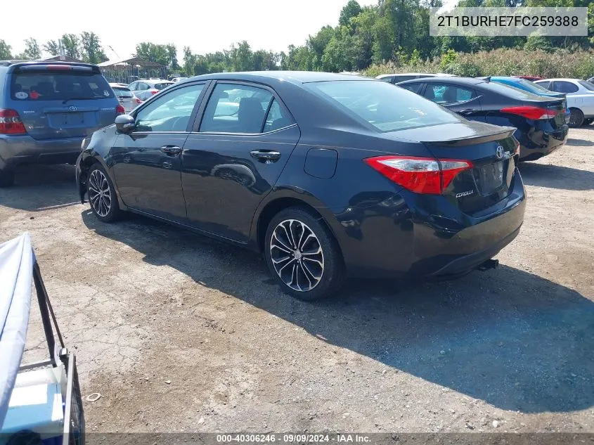 2T1BURHE7FC259388 2015 Toyota Corolla S Plus