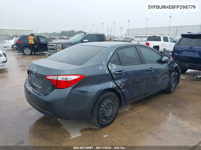 5YFBURHE8FP298779 2015 Toyota Corolla Le