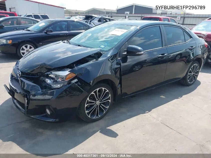 2015 Toyota Corolla S Plus VIN: 5YFBURHE1FP296789 Lot: 40317361