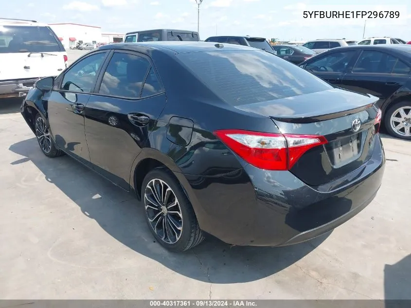 2015 Toyota Corolla S Plus VIN: 5YFBURHE1FP296789 Lot: 40317361