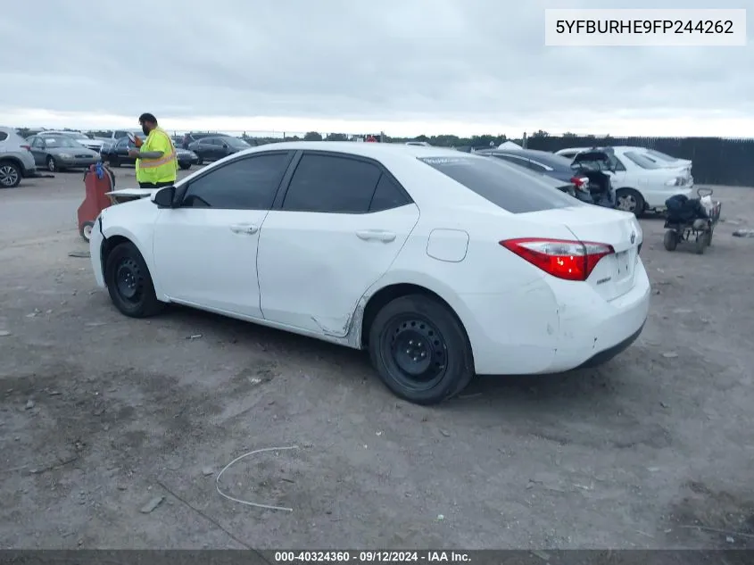 5YFBURHE9FP244262 2015 Toyota Corolla L/Le/Le Pls/Prm/S/S Pls