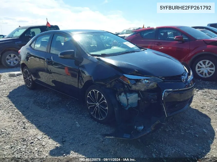 5YFBURHE2FP261792 2015 Toyota Corolla S Plus