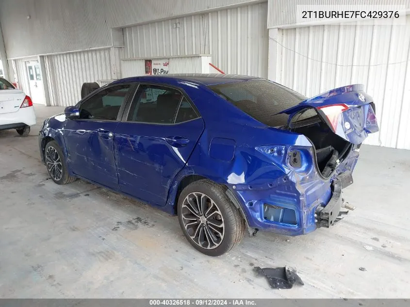 2T1BURHE7FC429376 2015 Toyota Corolla L/Le/Le Pls/Prm/S/S Pls