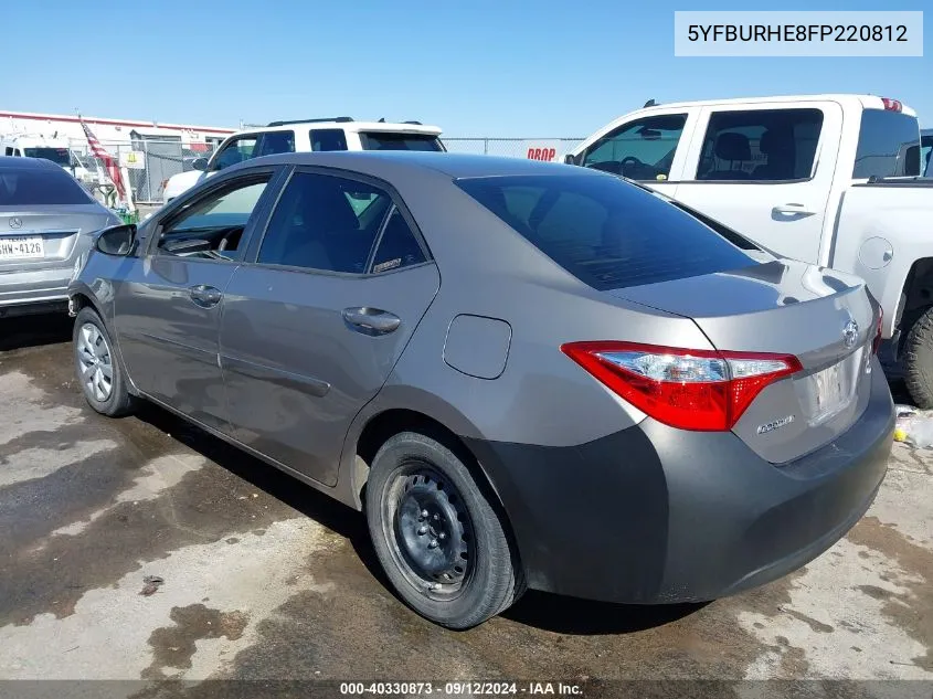 5YFBURHE8FP220812 2015 Toyota Corolla L/Le/Le Pls/Prm/S/S Pls