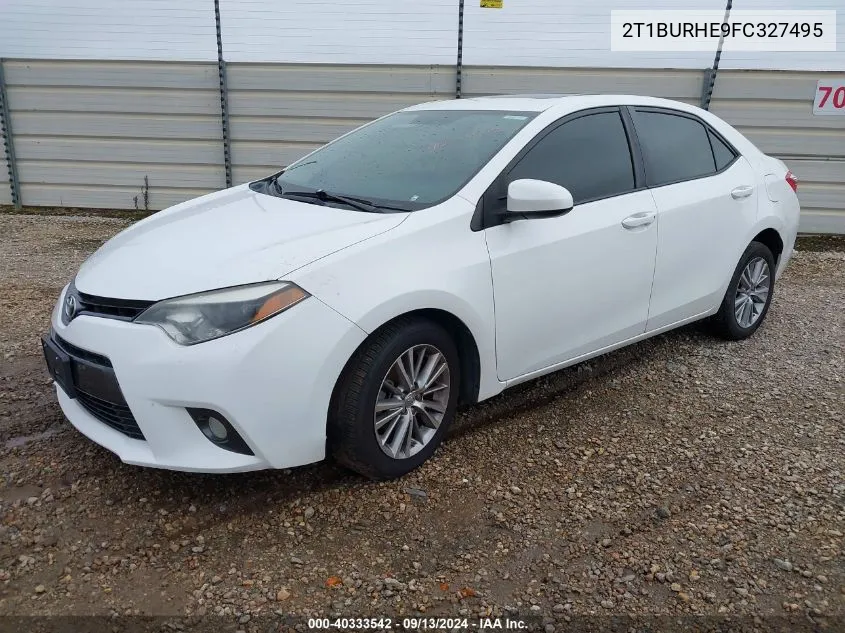 2015 Toyota Corolla L/Le/Le Pls/Prm/S/S Pls VIN: 2T1BURHE9FC327495 Lot: 40333542