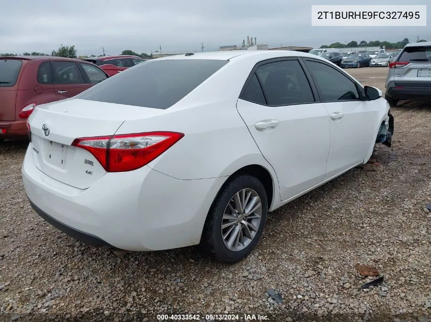 2015 Toyota Corolla L/Le/Le Pls/Prm/S/S Pls VIN: 2T1BURHE9FC327495 Lot: 40333542