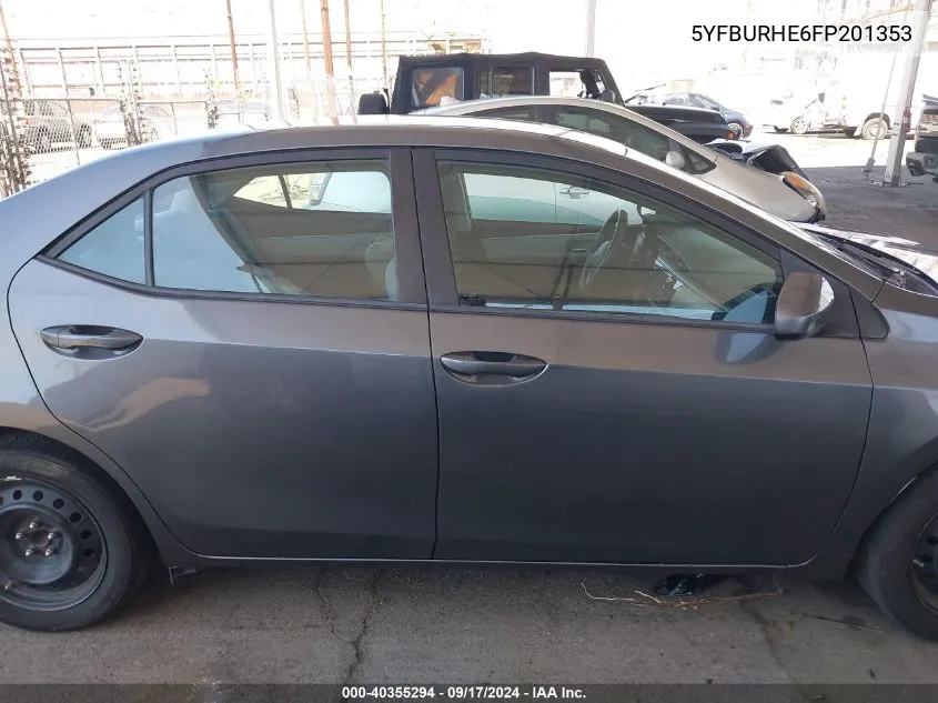 5YFBURHE6FP201353 2015 Toyota Corolla L/Le/Le Pls/Prm/S/S Pls