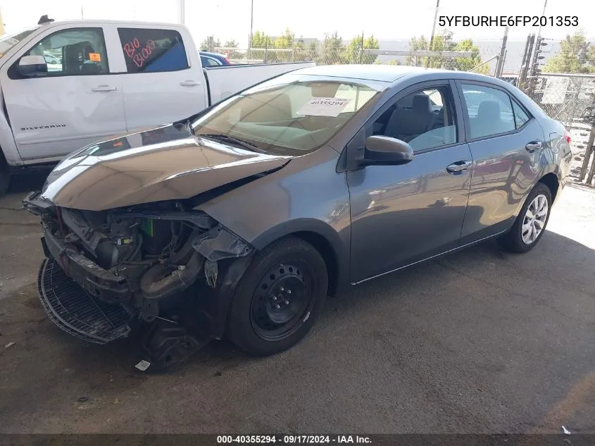 5YFBURHE6FP201353 2015 Toyota Corolla L/Le/Le Pls/Prm/S/S Pls