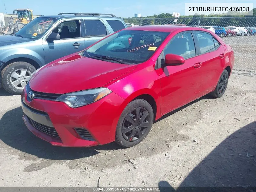 2T1BURHE3FC476808 2015 Toyota Corolla L/Le/Le Pls/Prm/S/S Pls