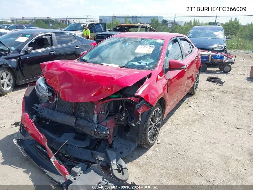 2T1BURHE4FC366009 2015 Toyota Corolla L/Le/Le Pls/Prm/S/S Pls