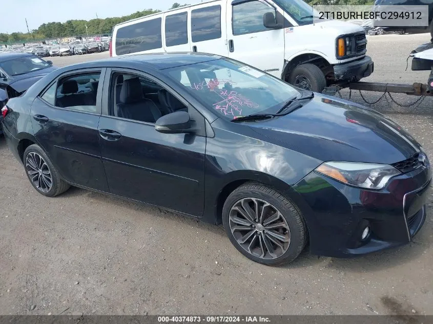 2015 Toyota Corolla S Premium VIN: 2T1BURHE8FC294912 Lot: 40374873