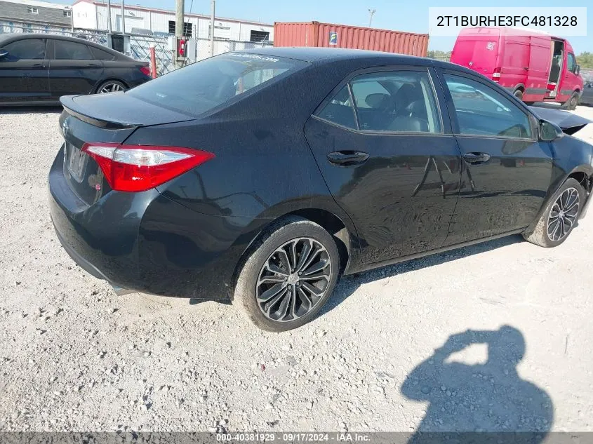 2T1BURHE3FC481328 2015 Toyota Corolla S Plus